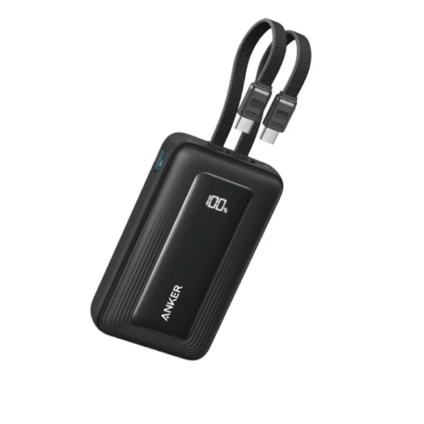 Anker Zolo Power Bank (10K, 35W, Built-in Dual USB-C Cables)