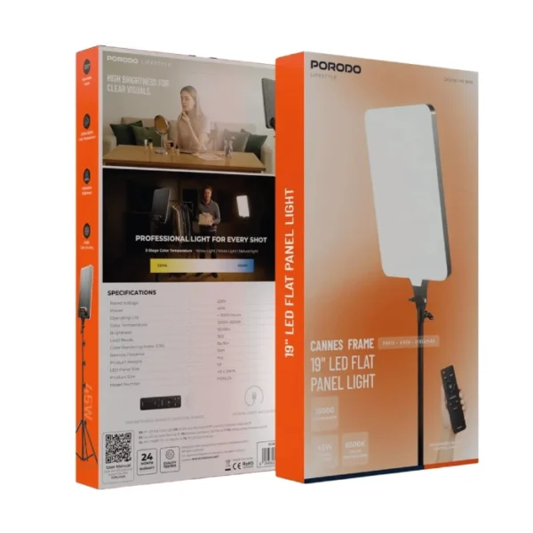 Porodo Lifestyle Cannes Frame 19″ LED Flat Panel Light