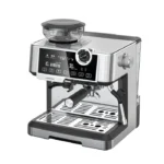 Lepresso Dual Boiler Espresso Machine with Conical Grinder & Pressure Gauge 19 Bar