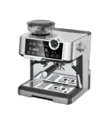 Lepresso Dual Boiler Espresso Machine with Conical Grinder & Pressure Gauge 19 Bar