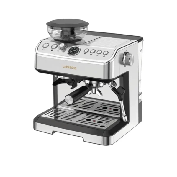 Lepresso Espresso Machine Conical Grinder & Steamer 20 Bar