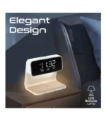 Promate Multi-Function LED Alarm Clock with 15W Wireless Charger - Image 3