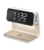Promate Multi-Function LED Alarm Clock with 15W Wireless Charger