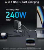 Anker Prime 240W GaN Desktop Charger (4 Ports) - Image 4