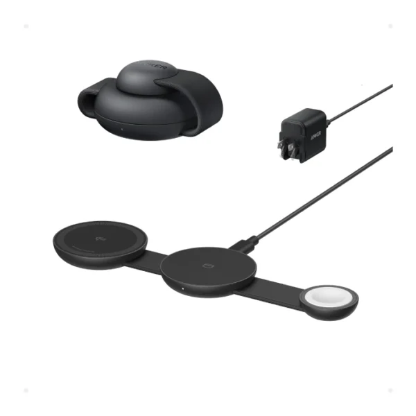 Anker magGo 3-in-1 Wireless Charging Station Ultra Compact Qi2 Charger