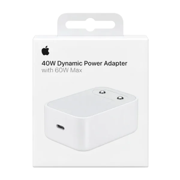 APPLE 40W dynamic power adapter with a maximum power output of 60W